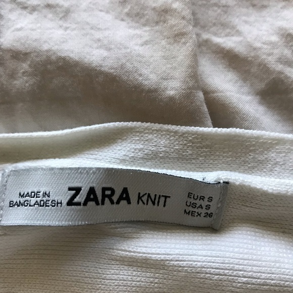 Zara boat neck knitted cream sweater - Picture 2 of 4